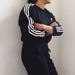 Adidas Crop Sweater Small